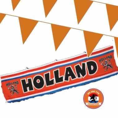 Ek oranje straat/ huis versiering outfitket oa holland spandoek m vlaggenlijnen